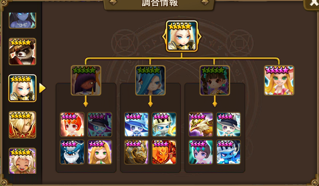 調合情報　光　パラディン