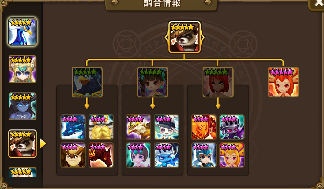 調合情報　火　熊猫武士